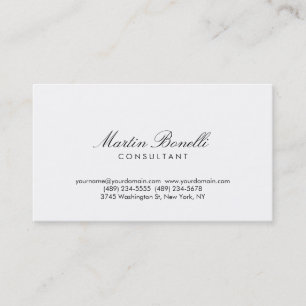 Carte de visite de calligraphie minimaliste modern
