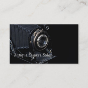 carte de visite de caméra vintage de soufflets pli