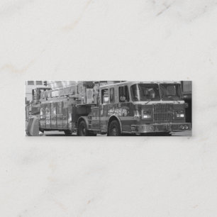 Carte de visite de camion de pompiers