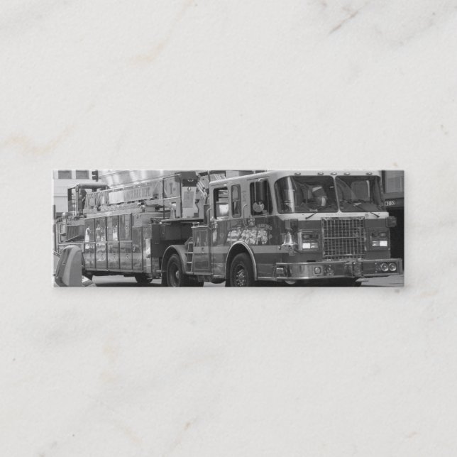 Carte de visite de camion de pompiers (Devant)