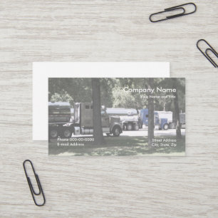 Carte de visite de camionnage de camionneur