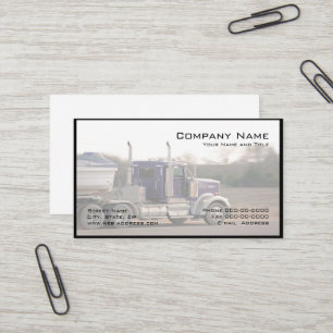 Carte de visite de camionnage de camionneur