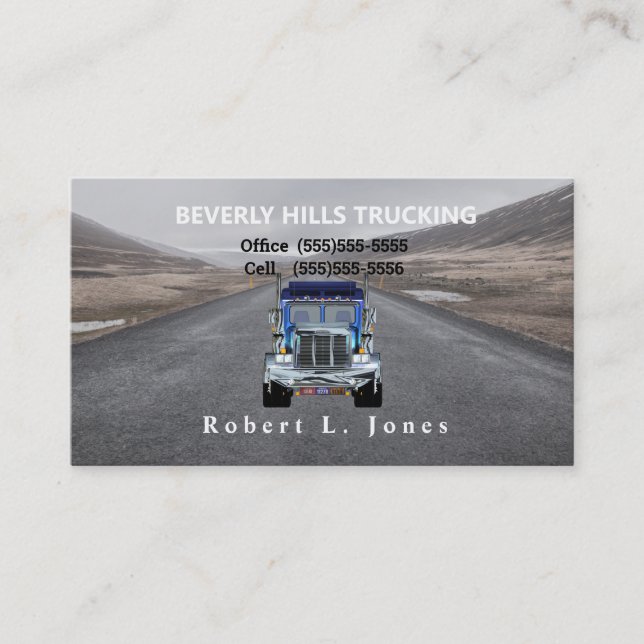 CARTE DE VISITE de camions OTR (Devant)