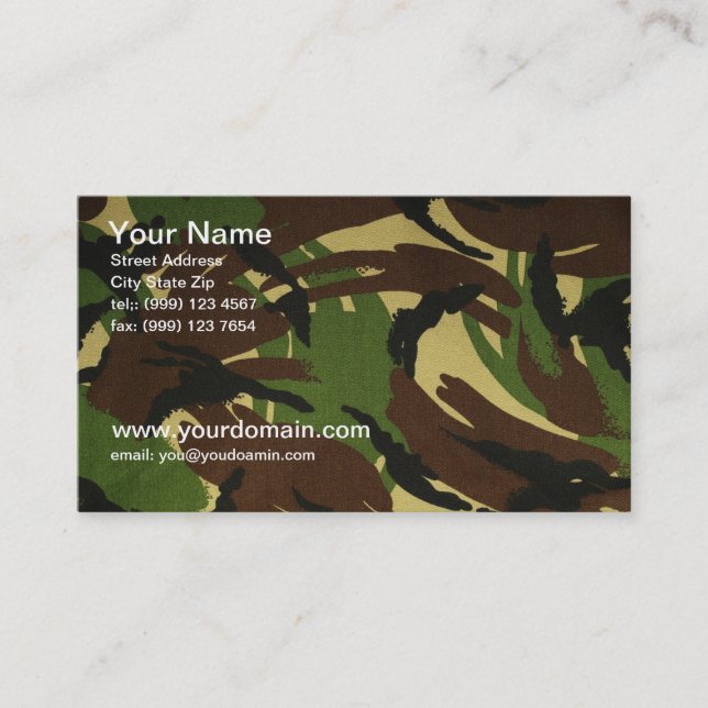 Carte de visite de Camo (Devant)