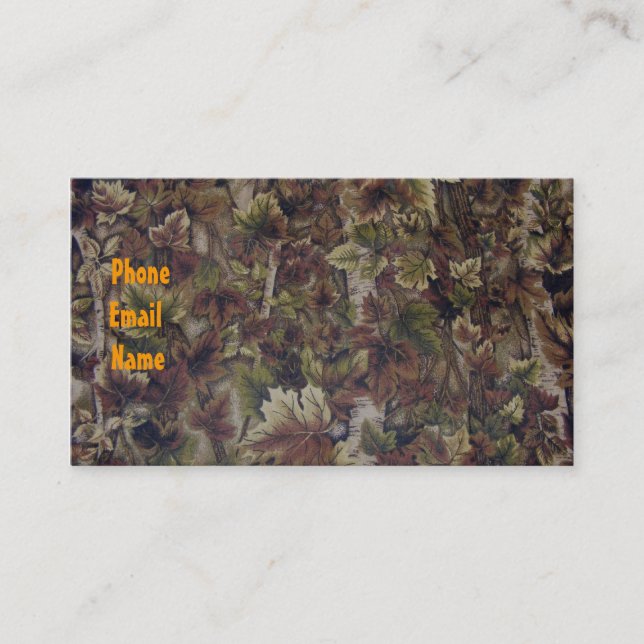 Carte de visite de Camo (Devant)