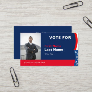 Carte de visite de campagne électorale personnalis