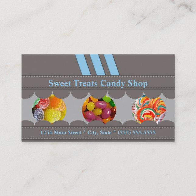 Carte de visite de Candy Shop (Devant)