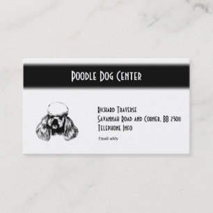 Carte de visite de caniche