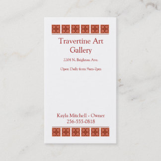 Carte de visite de cannelle