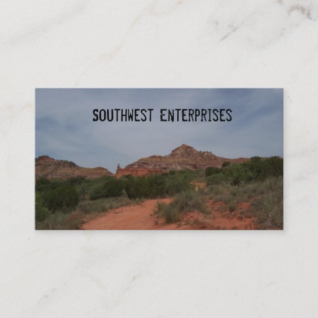 Carte de visite de canyon de sud-ouest (Devant)