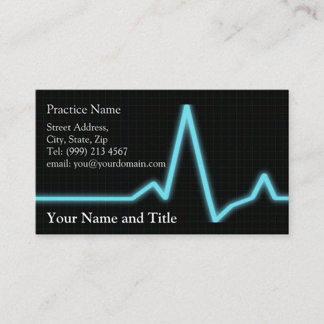 carte de visite de cardiologie (Devant)