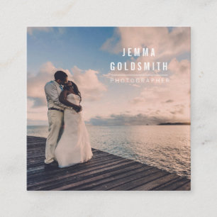 Carte de visite de carré de photographie de