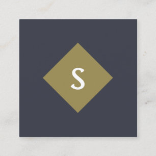 Carte de visite de carré monographique supérieur