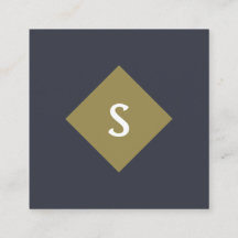 Carte de visite de carré monographique supérieur p