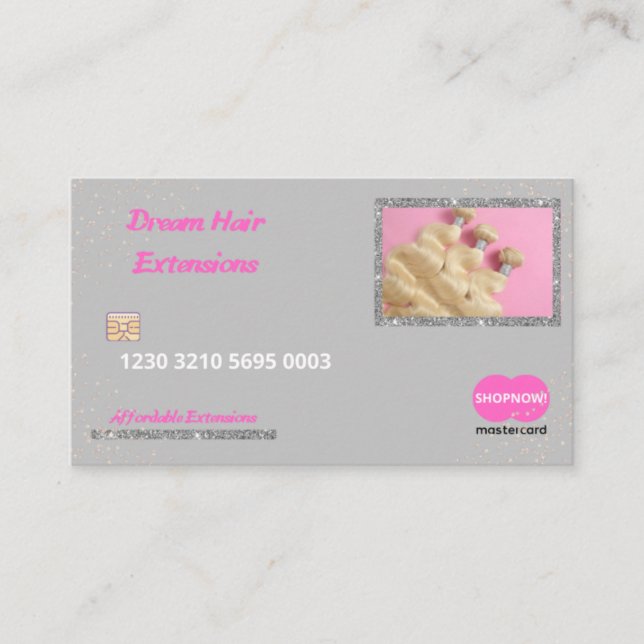 carte de visite de carte de crédit Dream Girl (Devant)