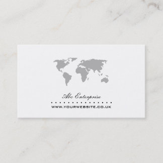 Carte de visite de carte du monde