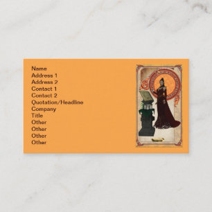 Carte de visite de carte sorcière
