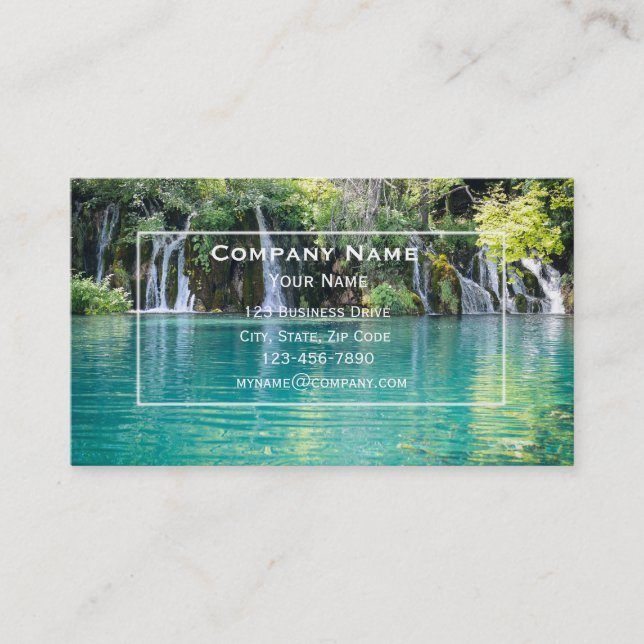 Carte de visite de cascade (Devant)