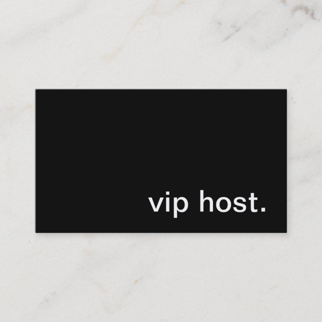 Carte de visite de centre serveur de VIP (Devant)