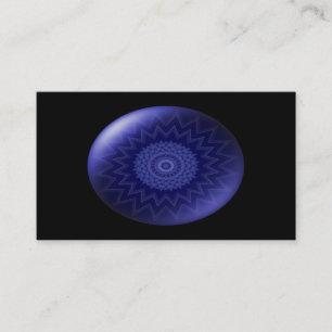 Carte de visite de Chakra de gorge bleue