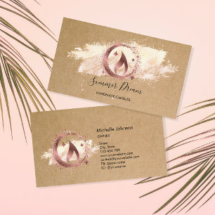 Carte de visite de chandelle de miel simple et mod