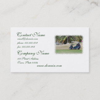 Carte de visite de chariot de golf