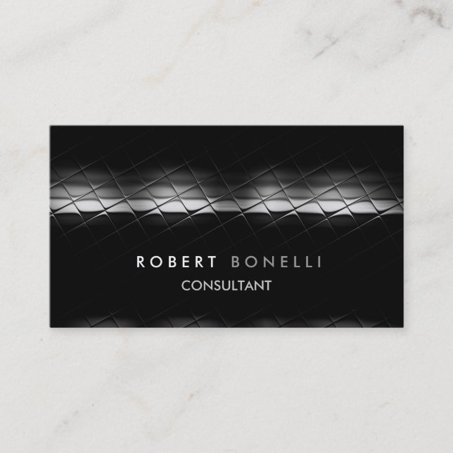 Carte de visite de Charming Grey Motif (Devant)
