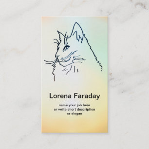 carte de visite de chat