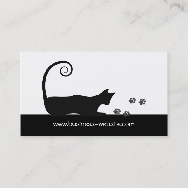 Carte de visite de chat (Devant)