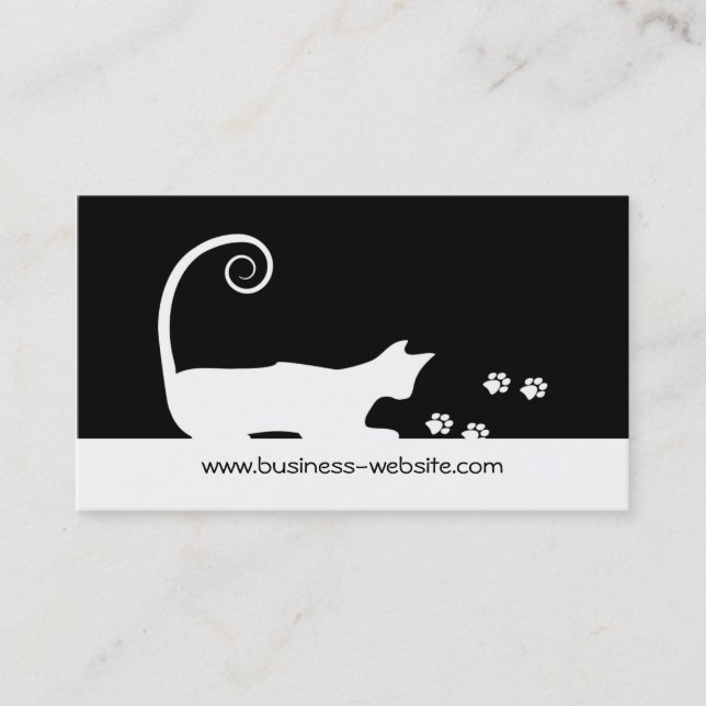 Carte de visite de chat (Devant)