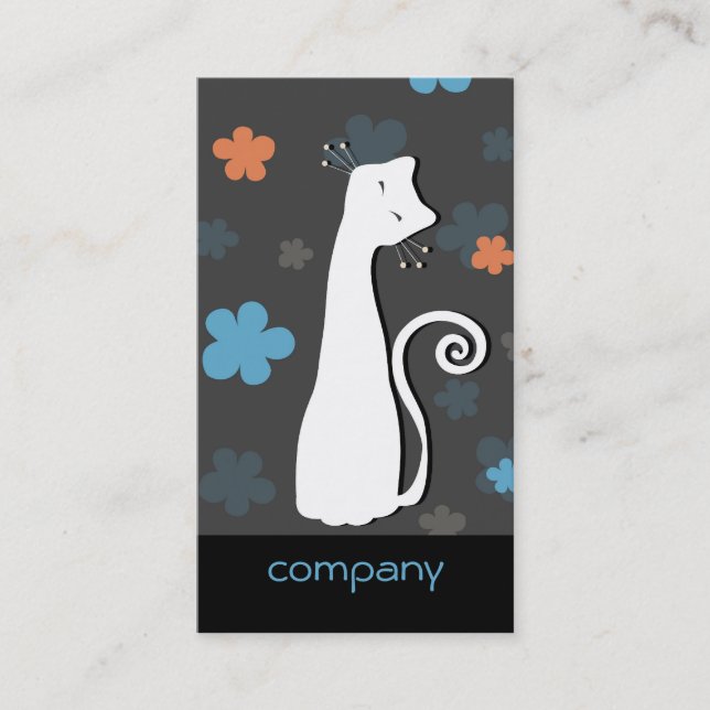 Carte de visite de chat (Devant)