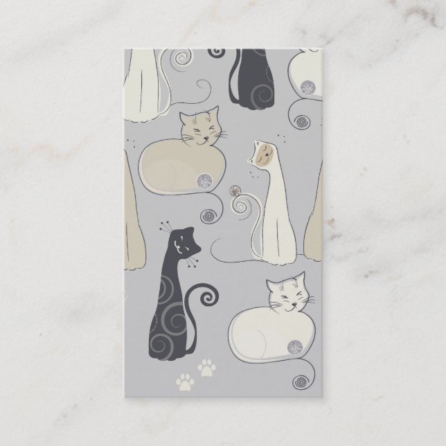 Carte de visite de chats (Devant)