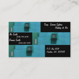 Carte de visite de chauffage et d'air