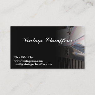 Carte de visite de chauffeur