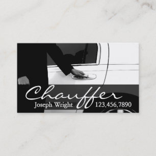Carte de visite de chauffeur de services de voitur