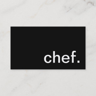Carte de visite de chef