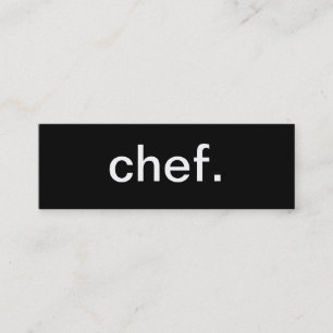 Carte de visite de chef