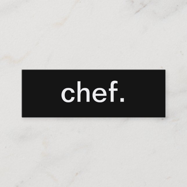 Carte de visite de chef (Devant)