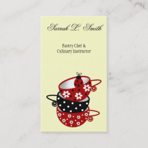 Carte de visite de chef de pâtisserie de