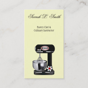 Carte de visite de chef de pâtisserie de