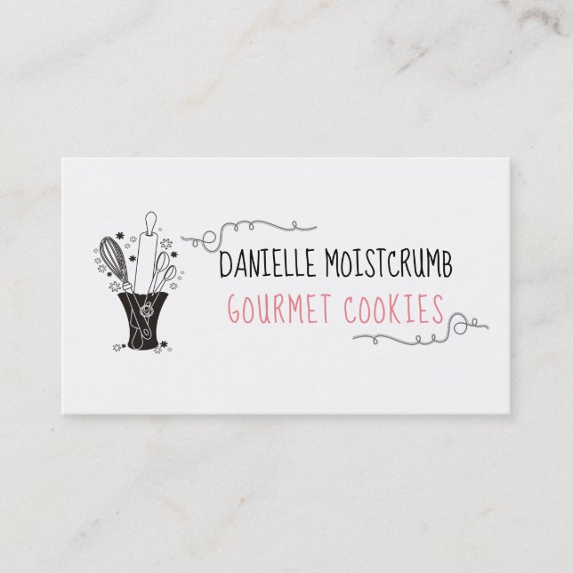 carte de visite de chef de pâtisserie de (Devant)