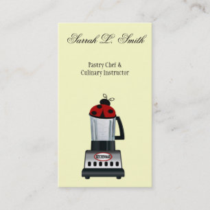 Carte de visite de chef de pâtisserie de