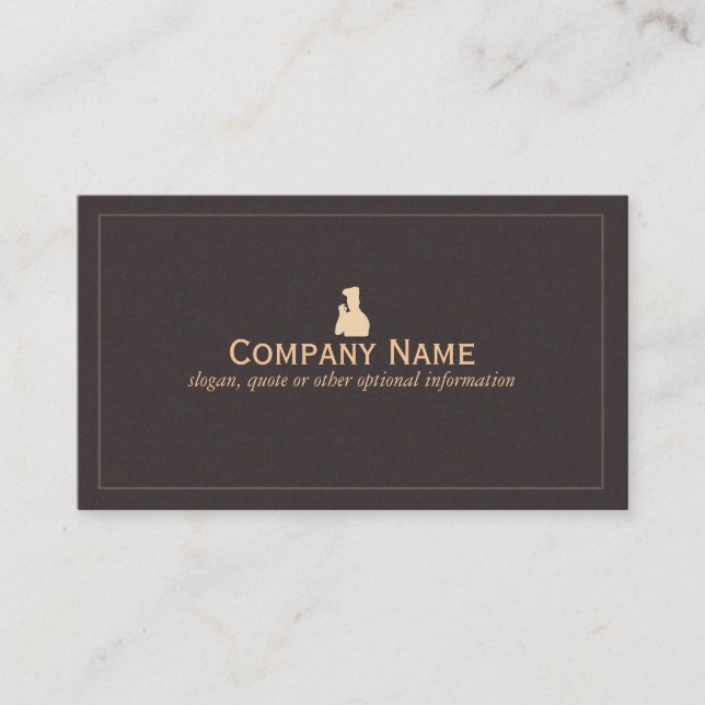 Carte de visite de chef personnel (Devant)
