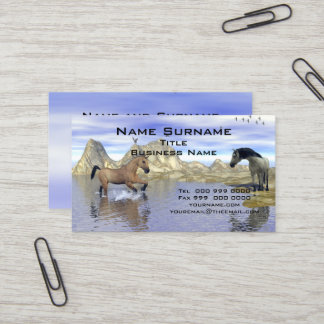 Carte de visite de chevaux populaires