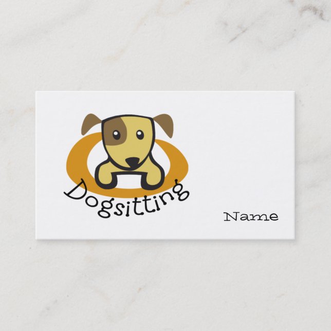 Carte de visite de chien (Devant)