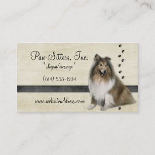 Carte de visite de chien : : Colley