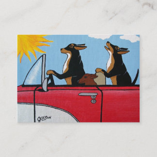 Carte de visite de chien de chasse