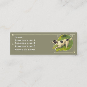 Carte de visite de chien de chasse