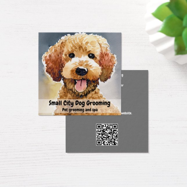 Carte de visite de chien Groomer (Bureau)