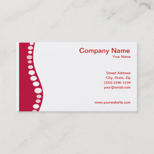 Carte de visite de chiropractie
